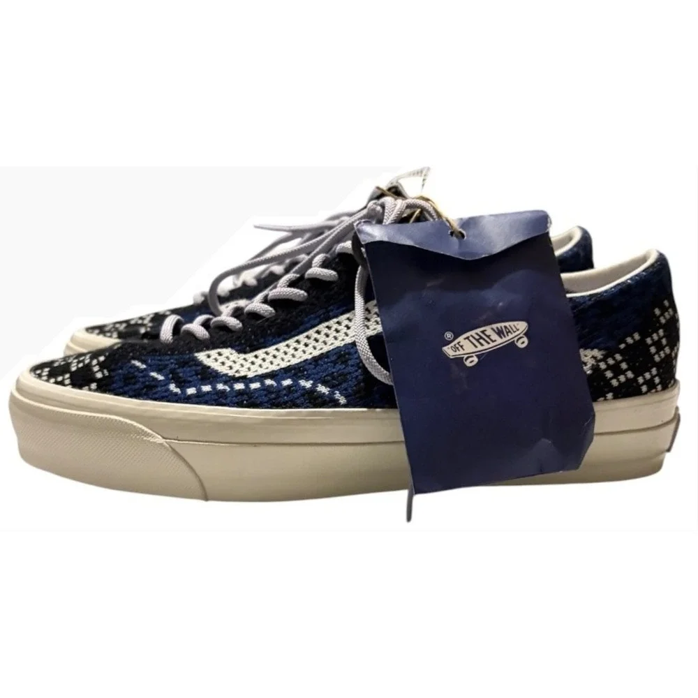 Vans Premium Old Skool 36 EK Knit Cheetah Navy Blue Sneakers Men's 9.5 NWT